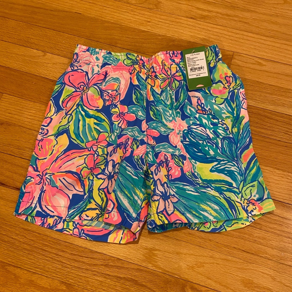 Boys Lilly Pulitzer Junior Capri Swim Trunks - NWT